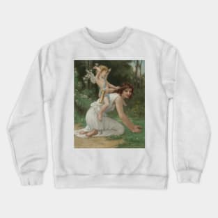 Venus and Cupid by Guillaume Seignac Crewneck Sweatshirt